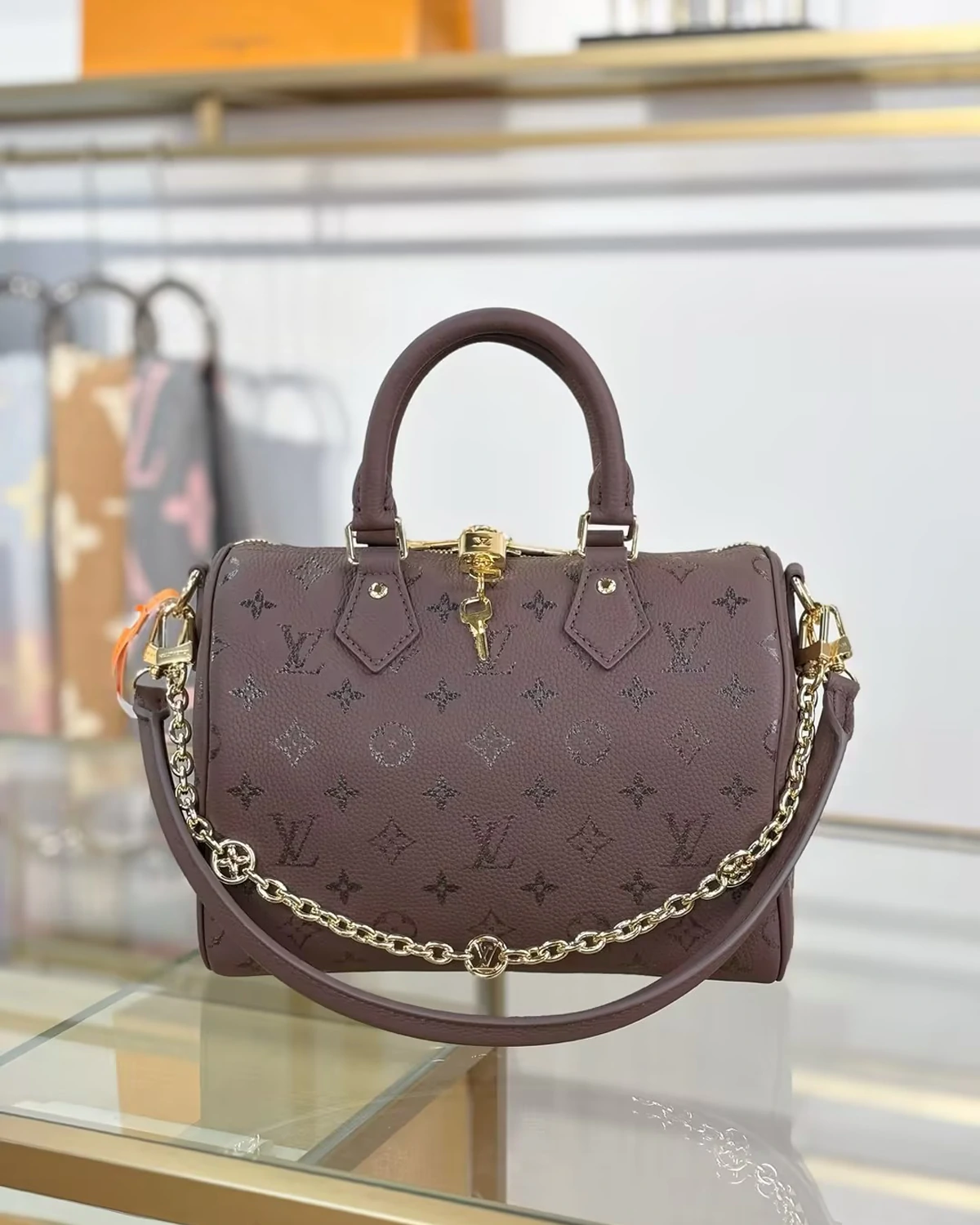 Speedy Bandoulière 25 “Calfskin leather Brun”