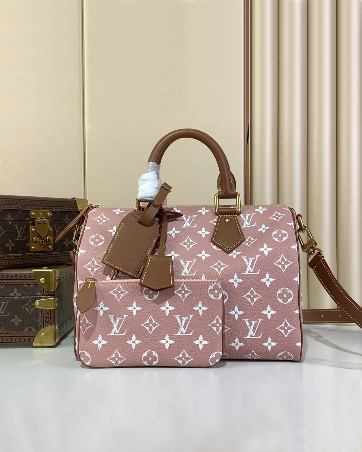 Speedy P9 Bandoulière 30 “Lotus Root Pink ”