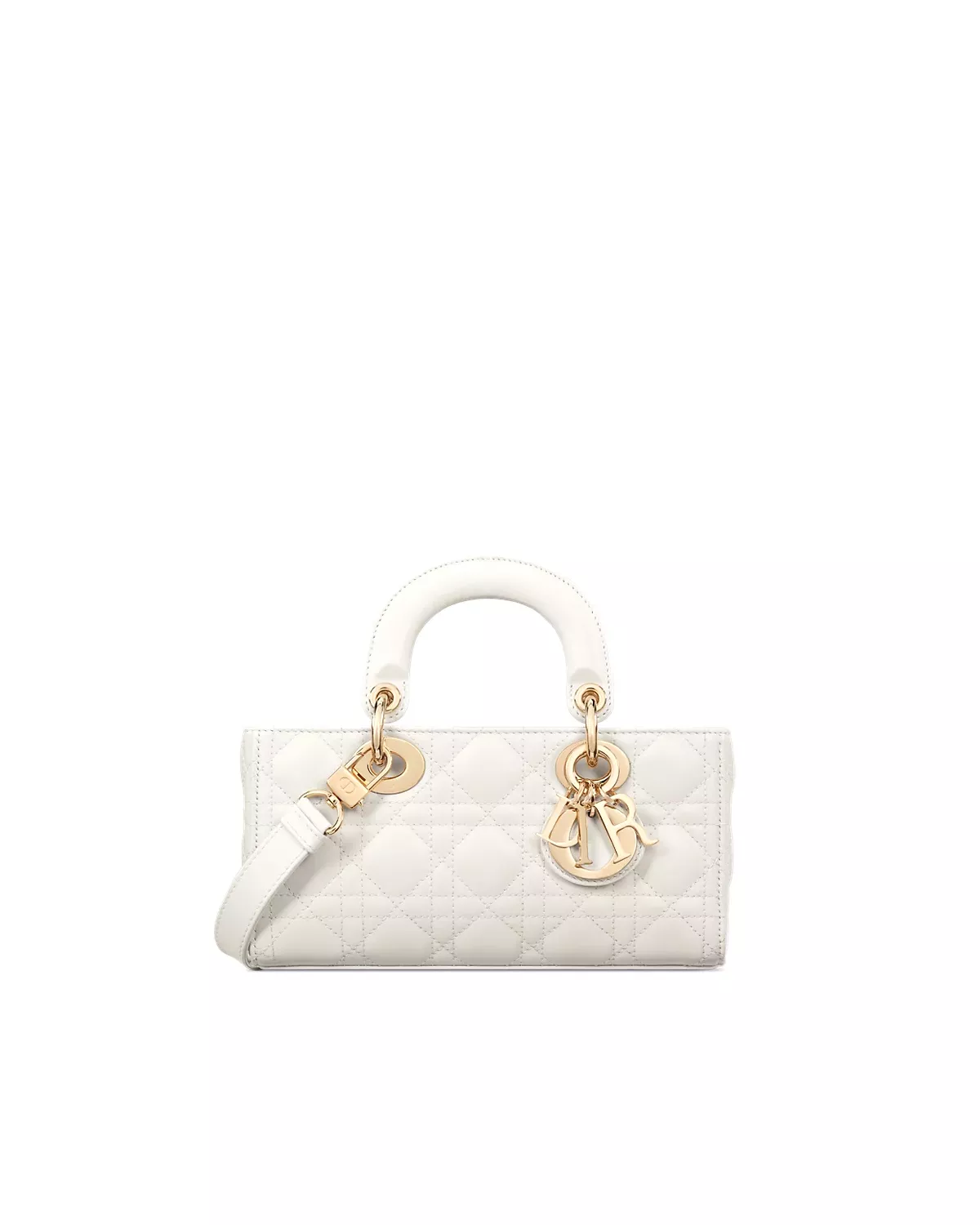 Small Lady D-Joy Bag “Latte Cannage Lambskin”