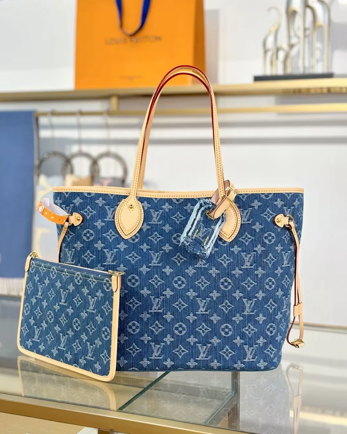 Neverfull MM “Denim Blue”
