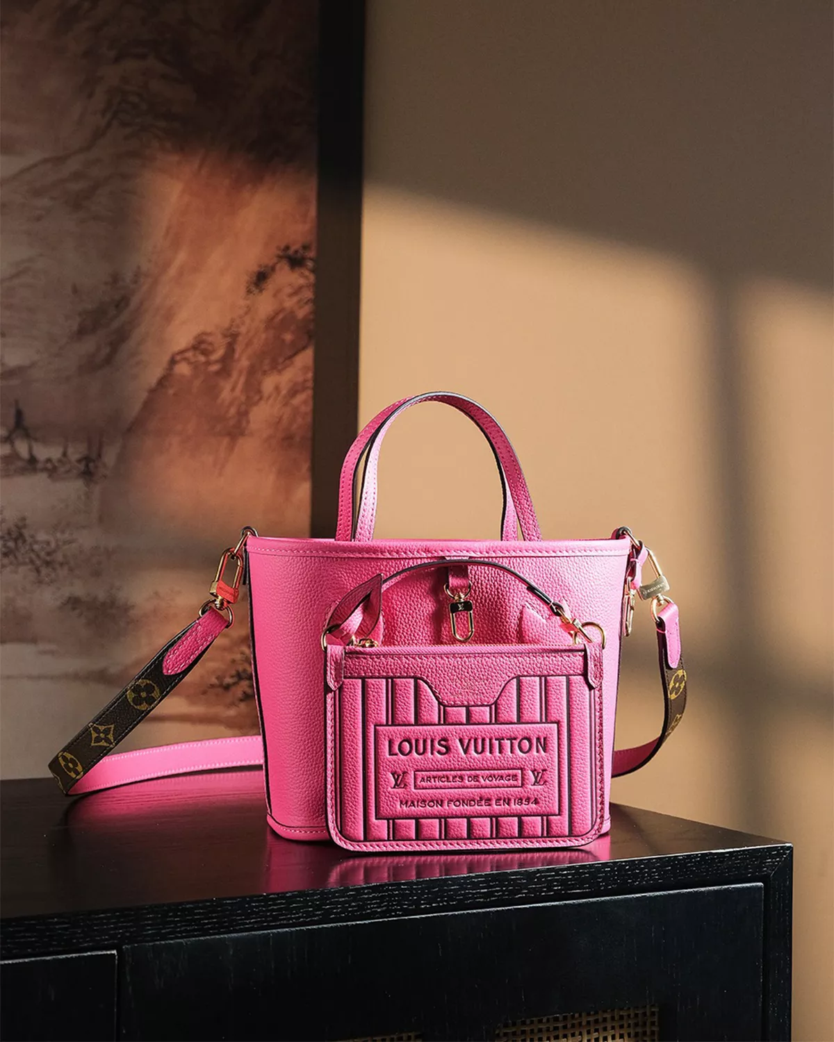 Neverfull Inside Out BB “Rose Pondichery”